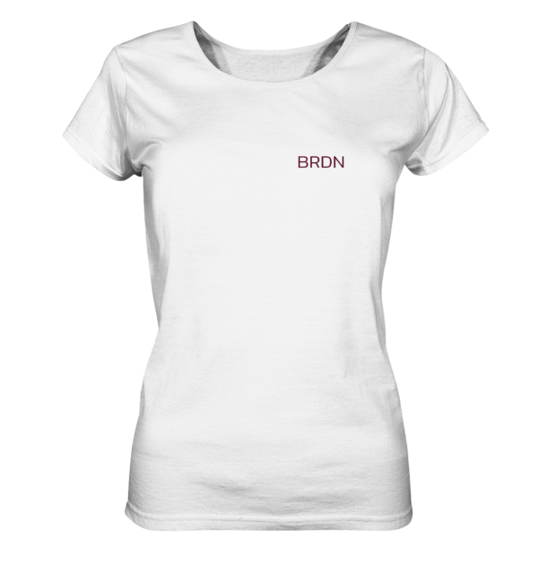 Organic Shirt - BRDN - Blue - Ladies Organic Shirt - Image 3